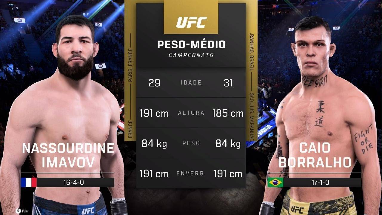 Насурдин Имавов vs Кайо Борральо - Полный бой - UFC 5