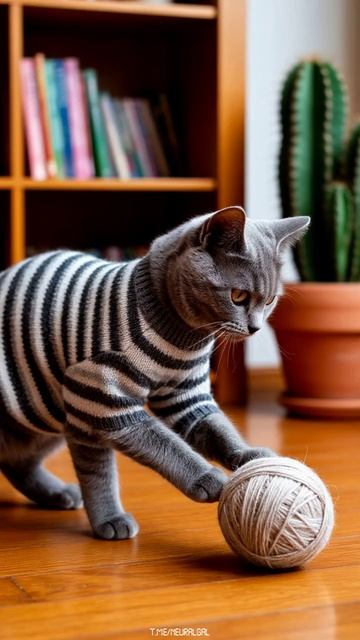 Таинственные Коты: Кот-библиотекарь: Хранитель знаний.