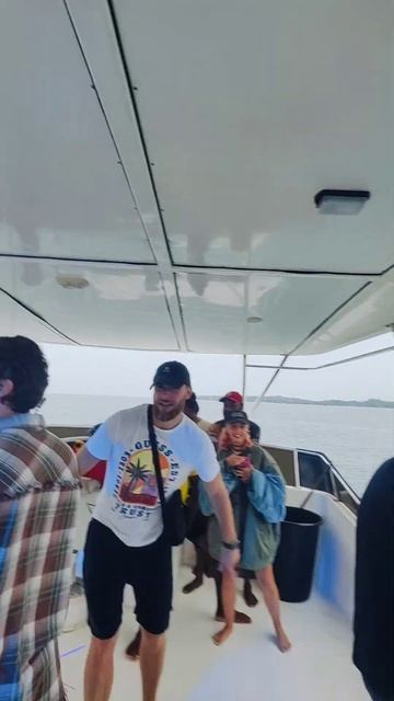 Yesterday I was at a party on a yacht  for the first time