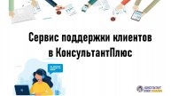 Сервис поддержки клиентов в СПС "КонсультантПлюс"