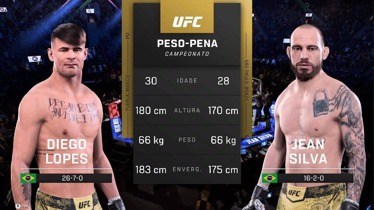 Диего Лопес против Жана Сильвы - Полный бой - UFC 5