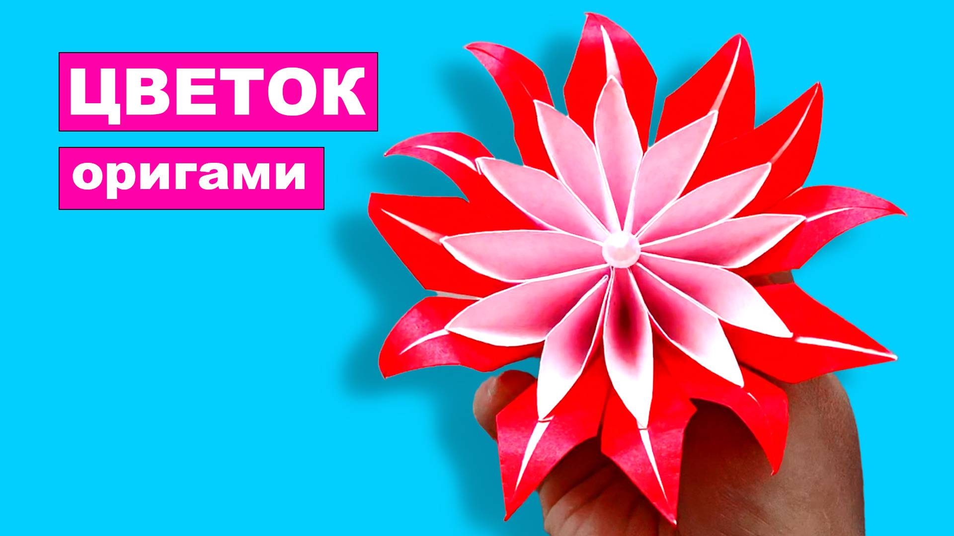 Красивый оригами Цветок из бумаги. Объемные цветы из бумаги оригами. Модульное оригами