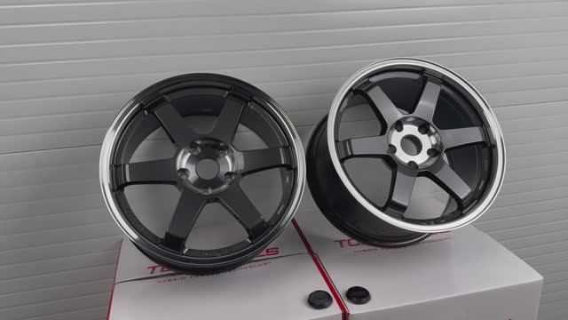 Диски FF1 TE37 OG 18 8.5/9.5J вес 9,2kg Gunmetal Machined L/C