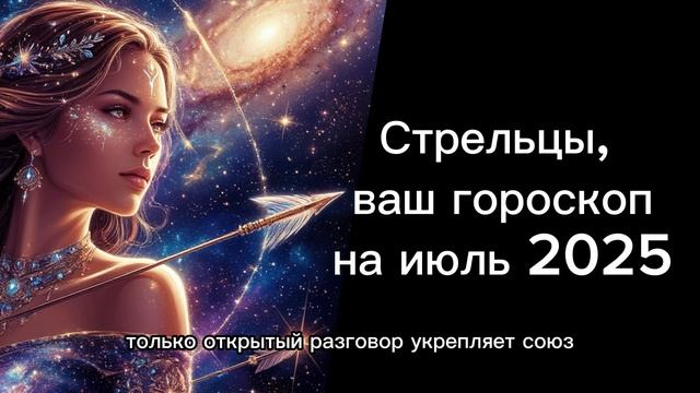 Стрельцы, ваш гороскоп на июль 2025