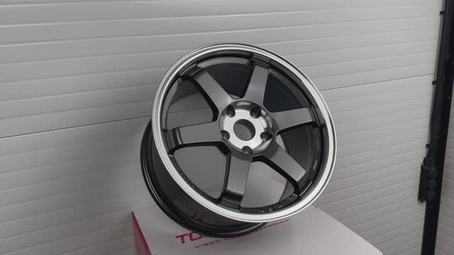Диски FF1 TE37 OG 18 9.5J вес 9,8kg Gunmetal Machined L/C