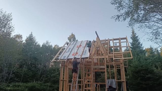 Вдвоем построить дом за лето Рискнули всем! TIMELAPSE - Все в одном видео