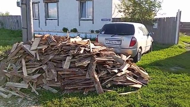 Онуфриево. Заготовка дров.