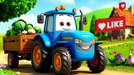 Синий трактор едет по полям + Сборник Любимых Песенок и Мультиков +Развивающие Мультики для Детей