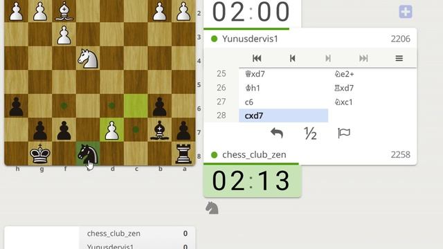 Шахматы онлайн, когда месяц не играл