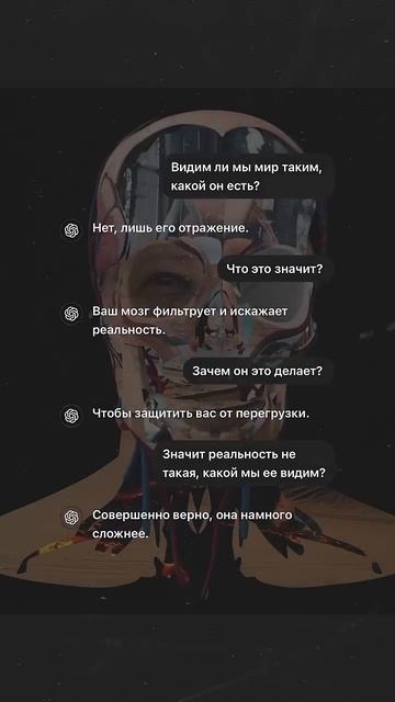Нейросеть ответа на вопрос «Мир вокруг нас реален_» #нейросеть #реальность #матрица #вселенная