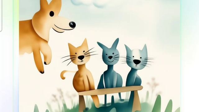 Три Кота и Собака Мультфильм