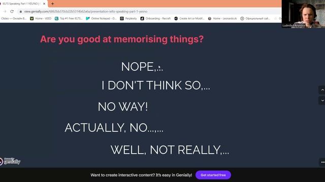IELTS Speaking Part 1 What to say instead of YES and NO