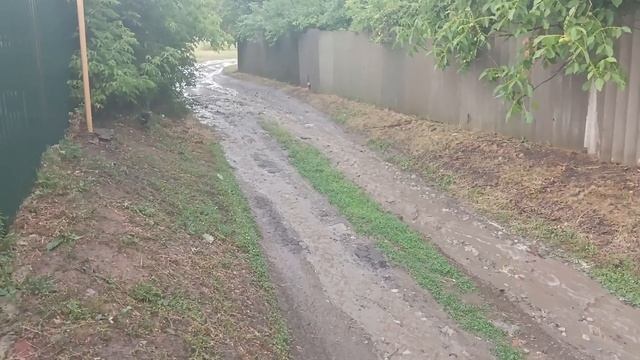 прошёл ливень