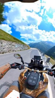 Мото путешествие. Красивый вид