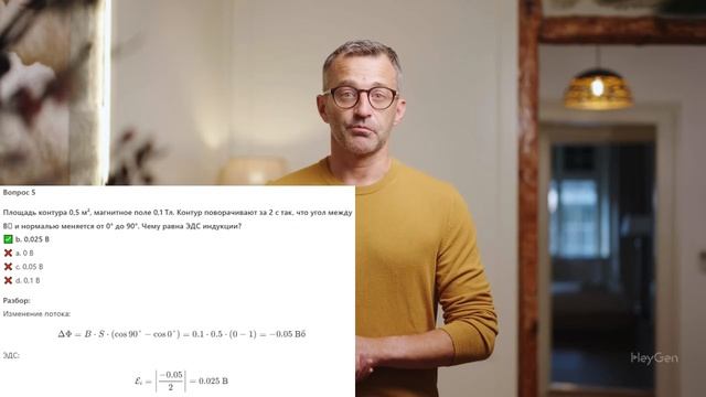 Физика 11класс 3урок 1тест