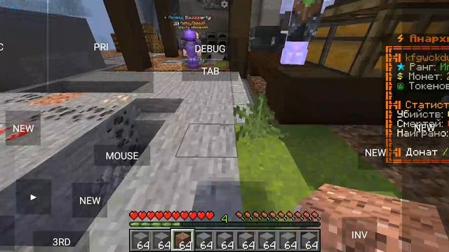 играю на сервере маенкрафт Java