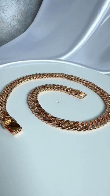 Короткая широкая цепь для мужчин и женщин 45.5 x 1 см., плетение Панцирь, Xuping Jewelry