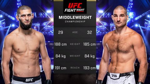 Хамзат Чимаев против Шона Стрикленда Полный бой - UFC 5