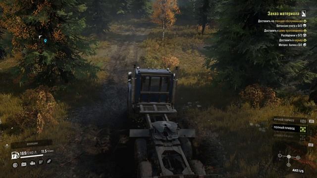 SnowRunner: приключения на бездорожье в дождливую погоду