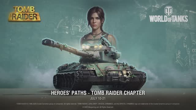 Спецвыпуск Боевого пропуска: Tomb Raider (ЛАРА КРОФТ) | World of Tanks