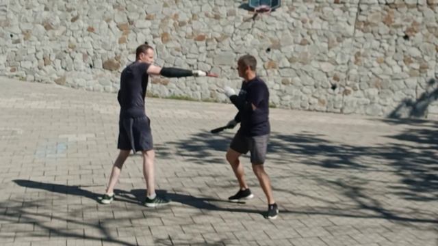 Тренировки по ножевому бою, Потапов Денис и Ванюшин Василий