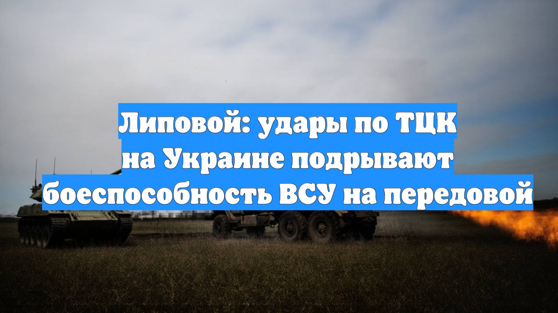 Липовой: удары по ТЦК на Украине подрывают боеспособность ВСУ на передовой