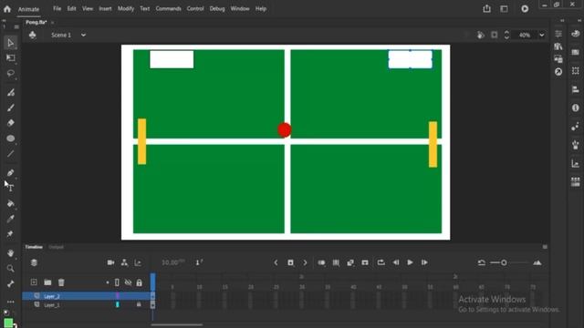 23. Ping Pong Game on Adobe Animate