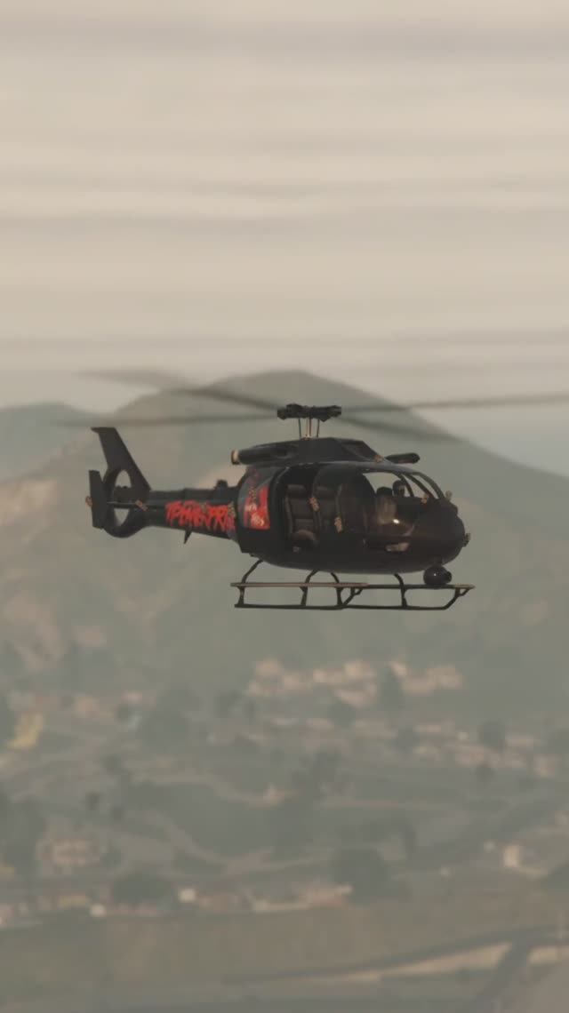 GTA 5 Лосантос с высоты птичьего полёта. Лепота!