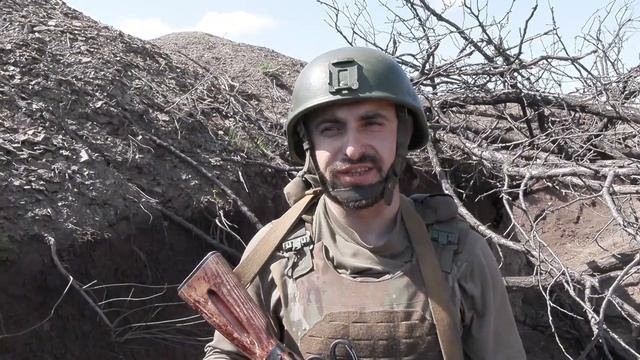 Российский флаг над Сухой Балкой. Видео (2).