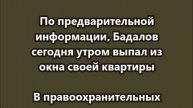 Вице-президент «Транснефти» Андрей Бадалов погиб, выпав из окна своей квартиры