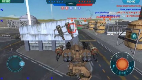 War Robots бой против Pilot neptune, lucky hanson, Dizzydude часть 1 • Обзор HAPPY ROBOT