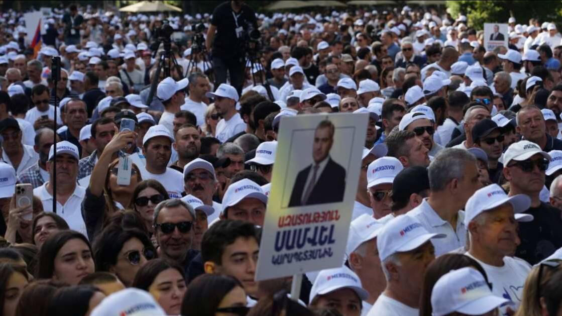 В Ереване завершилась акция в поддержку арестованного Карапетяна