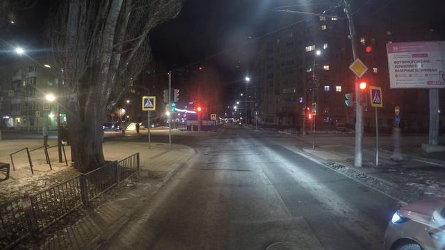 Троллейбусный маршрут №3 ночью