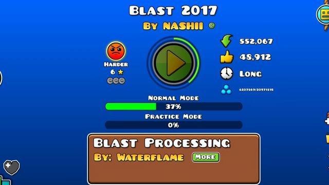 Прохожу Blast Processing в GeometryDash