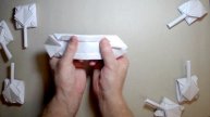 Как сделать оригами ТАНК из бумаги А4