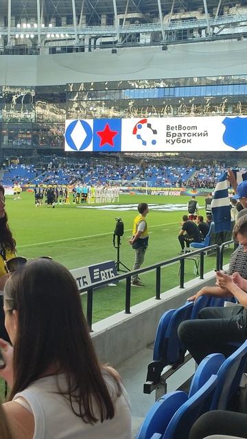 Динамо - Партизан 04.07.2025 Выход команд на поле