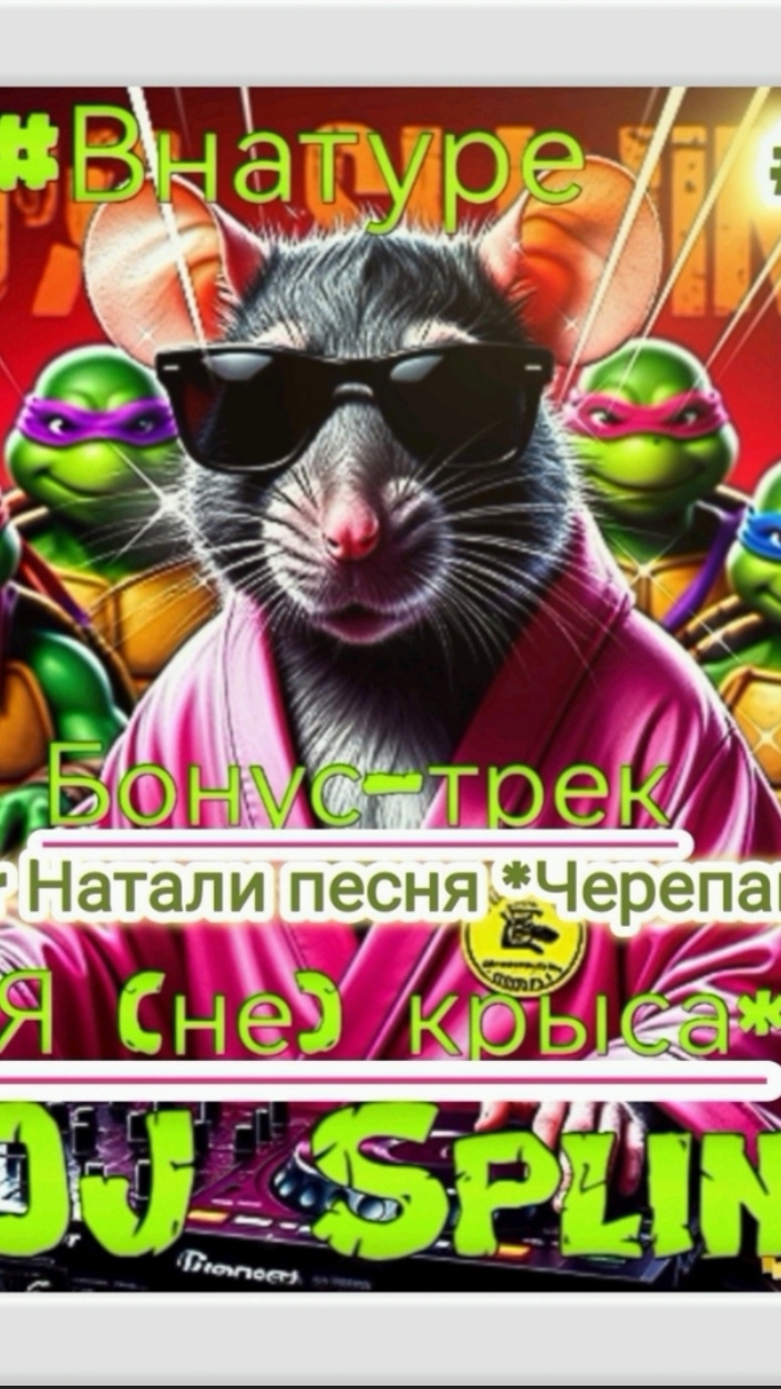 Бонус-трек #31 Кадры из клипа про #Сплинтера из #Черепашекниндзя *Я не крыса* #Шансон