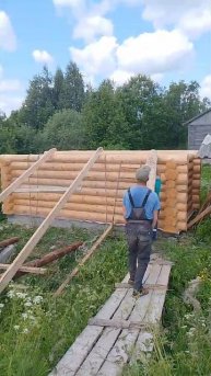 сборка бани