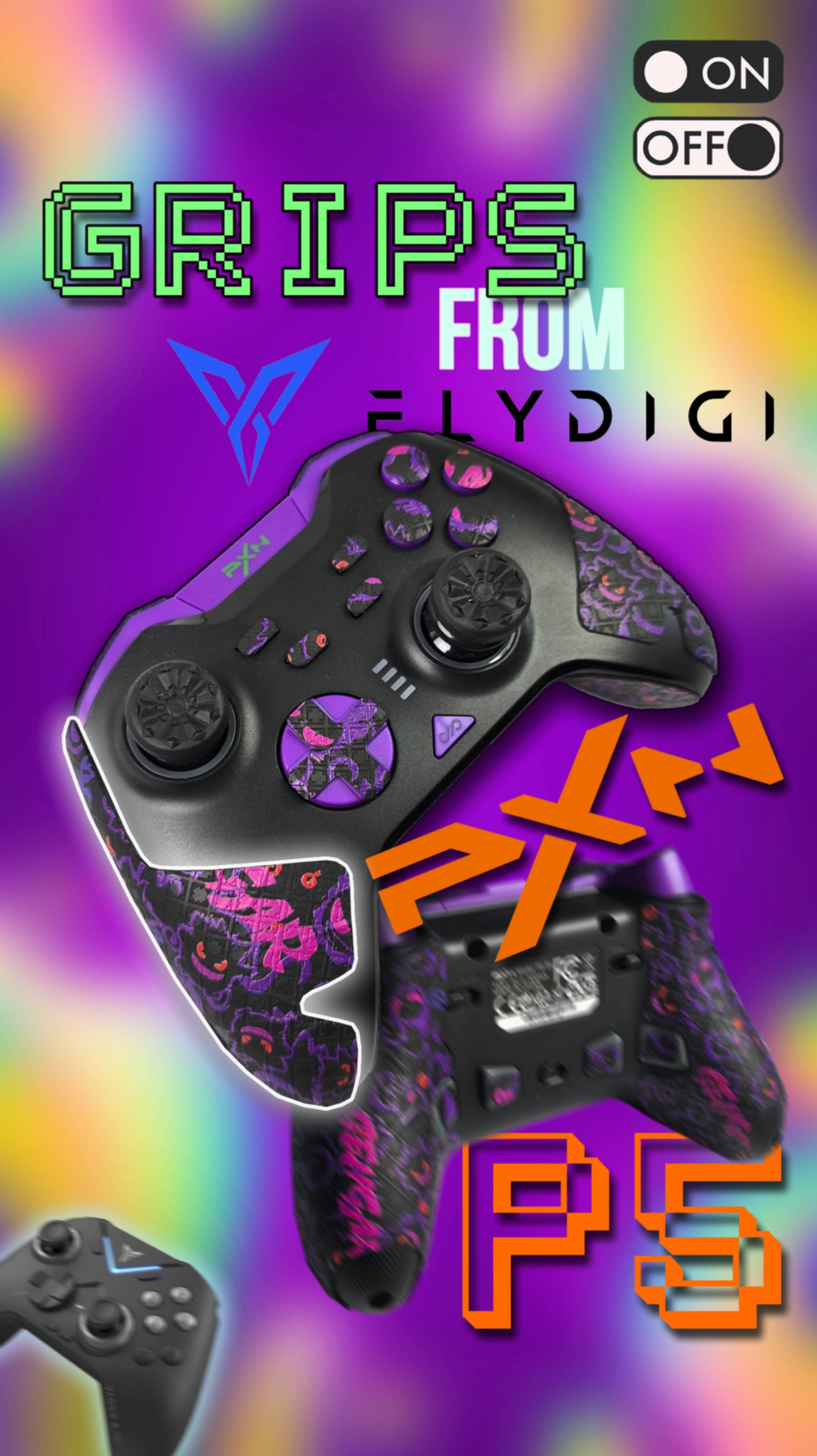 Grips「наклейки」FlyDigi Vader для PXN P5 8K + ASMR Unboxing + Game