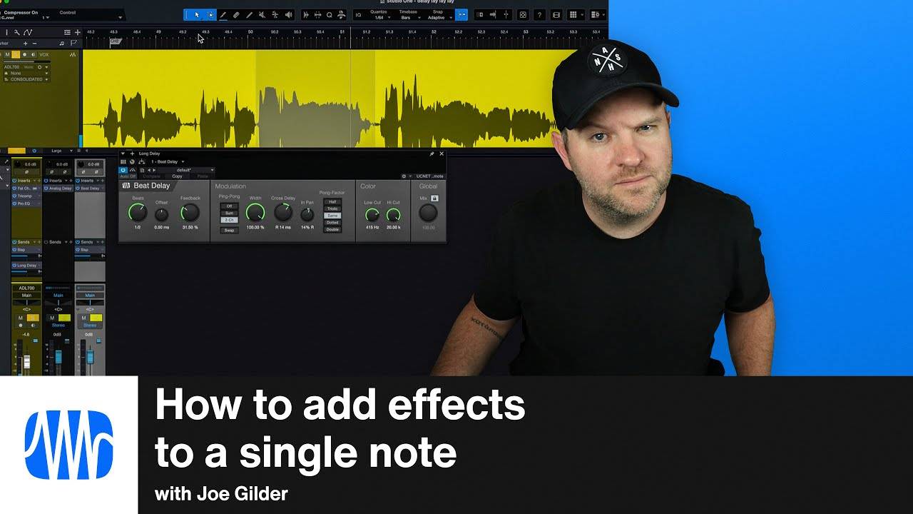 Studio One Pro 7: How to Add Effects to Single Note or Lyric
