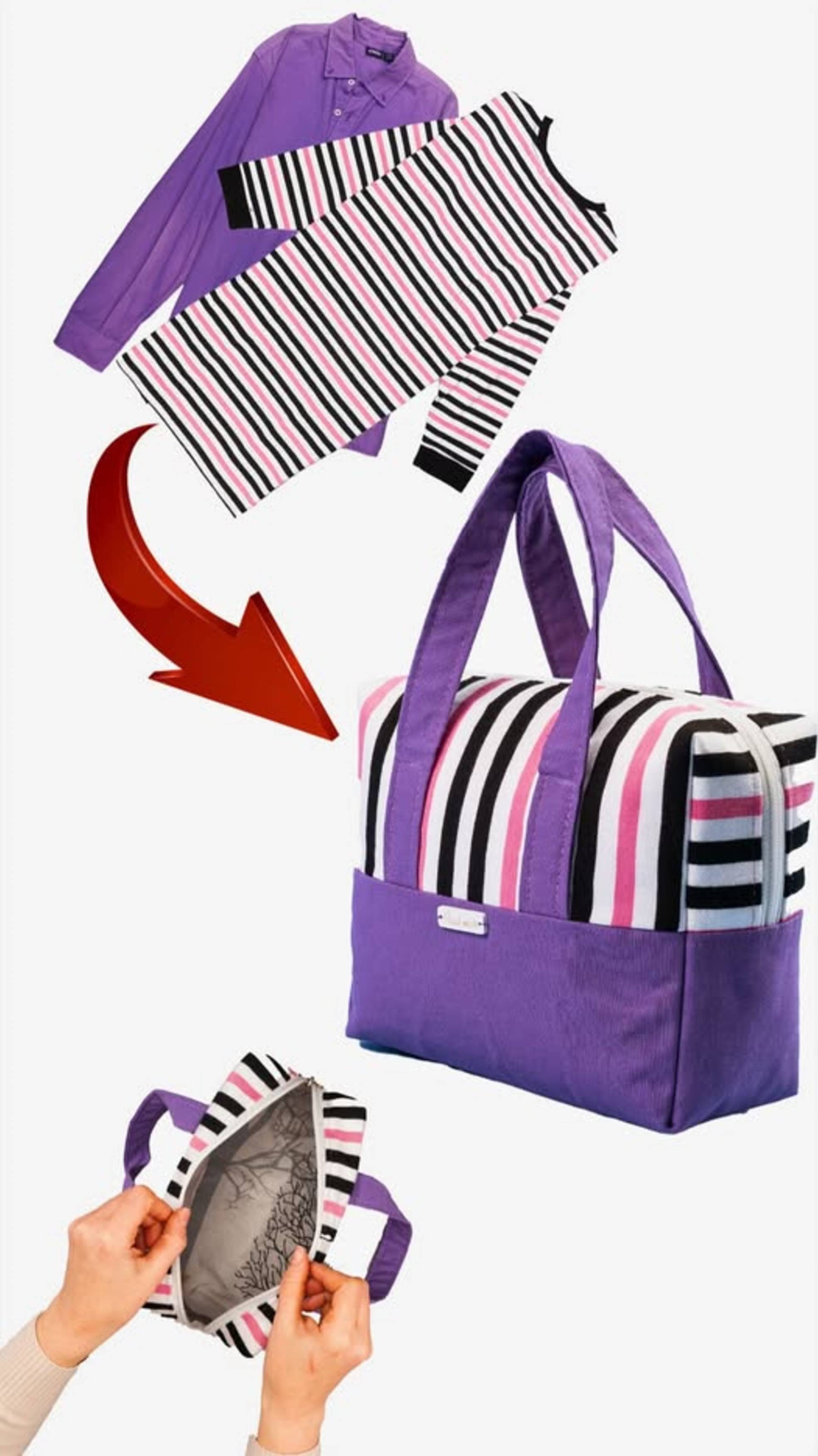 Простой способ сшить сумочку своими руками из старой одежды 👜✂️