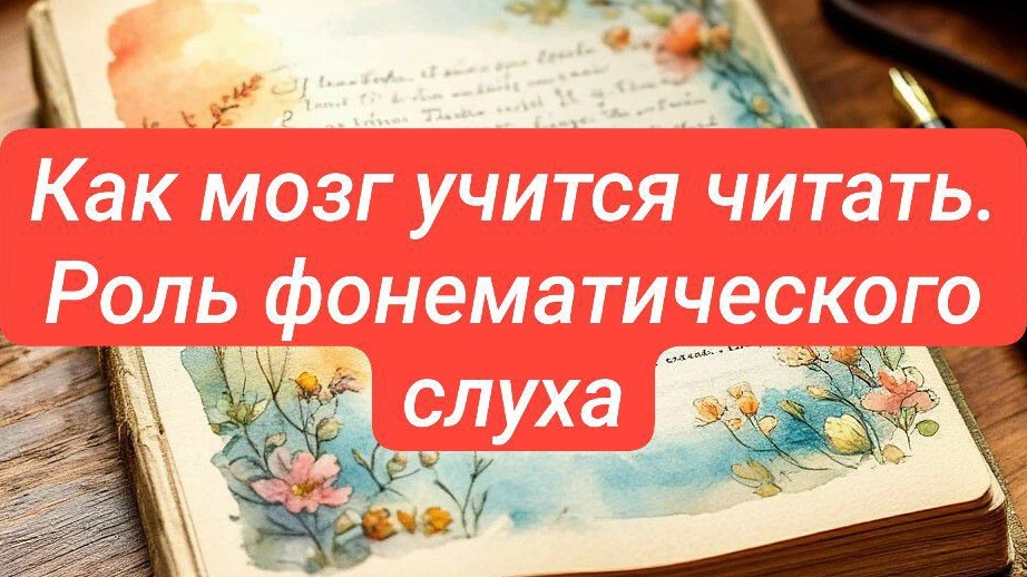 Как мозг учится читать. Роль фонематического слуха