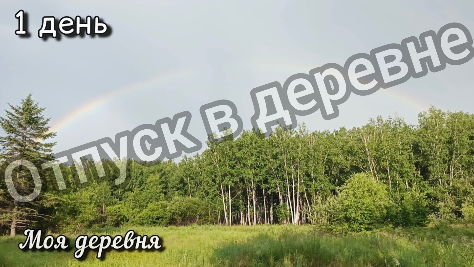 Деревня День 1 Готовим место для бассейна и батута VLOG
