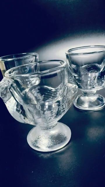 Ликерные рюмки Куропатки из стекла Германия #находки #art #винтаж #glass #оченькруто #пасха
