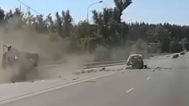 ДТП с переворотом на шоссе Ленточный бор в Барнауле