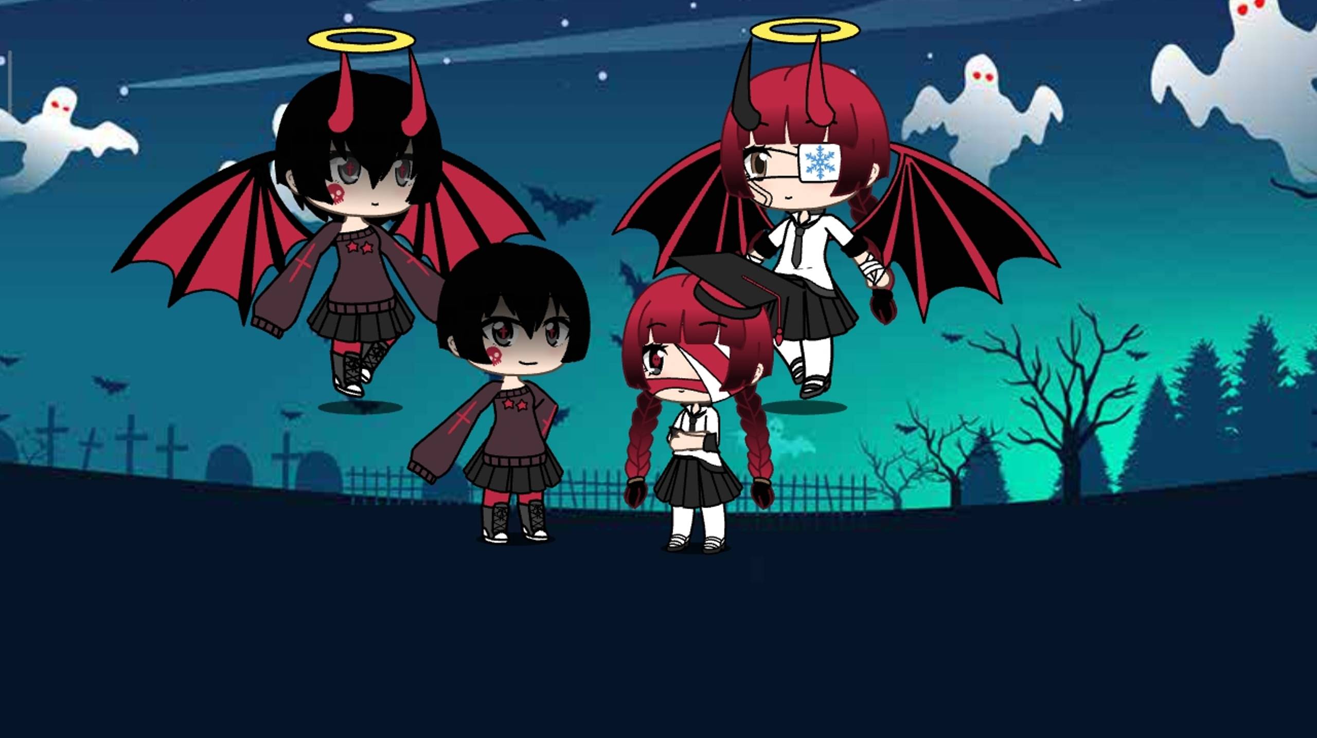 Сериал ﹤два добрых демона﹥ gacha life