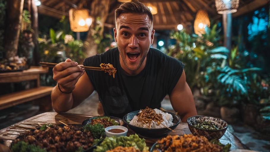 🍽 ЧАСТЬ 2 — ПРОБУЮ ЕДУ НА БАЛИ: ВКУС, ОБСЛУЖИВАНИЕ, СТОИТ ЛИ ЭТО ТОГО?
