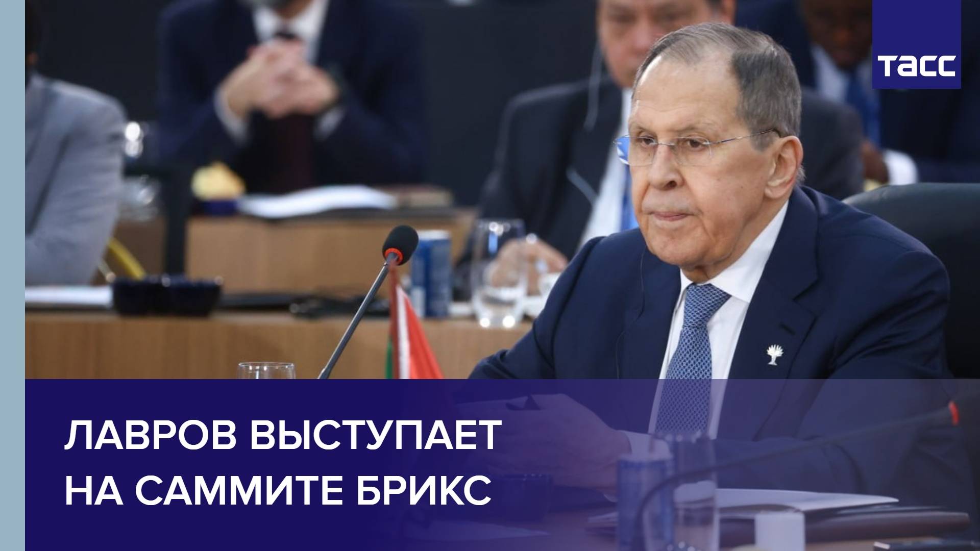 Лавров выступает на саммите БРИКС