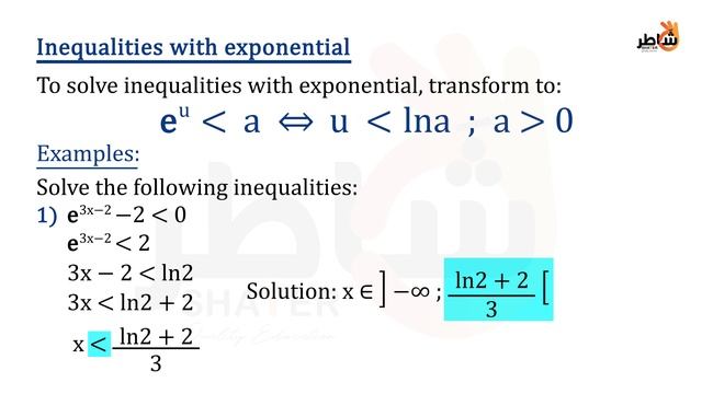 Exponential functions p4 inequalities
