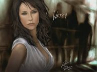 Рисование в фотошопе Дженнифер Лав Хьюитт из фильма Говорящая с призраками GHOST WHISPERER